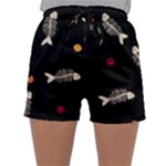 Pattern Design Seamless Fishbone Sleepwear Shorts