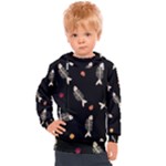Pattern Design Seamless Fishbone Kids  Hooded Pullover