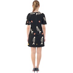 Sixties Short Sleeve Mini Dress 