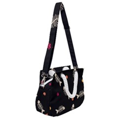 Rope Handles Shoulder Strap Bag 