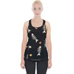 Pattern Design Seamless Fishbone Piece Up Tank Top