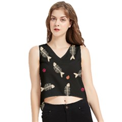 V-Neck Cropped Tank Top 