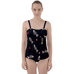 Twist Front Tankini Set 