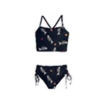 Pattern Design Seamless Fishbone Girls  Tankini Swimsuit