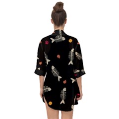 Open Front Chiffon Kimono 
