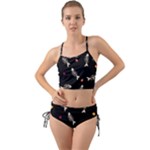 Pattern Design Seamless Fishbone Mini Tank Bikini Set