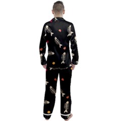 Men s Long Sleeve Satin Pajamas Set 
