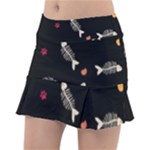 Pattern Design Seamless Fishbone Classic Tennis Skirt