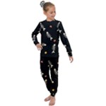 Pattern Design Seamless Fishbone Kids  Long Sleeve Set 