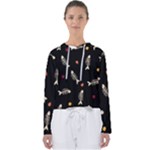 Pattern Design Seamless Fishbone Women s Slouchy Sweat