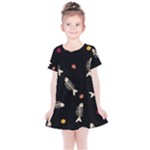 Pattern Design Seamless Fishbone Kids  Simple Cotton Dress
