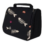 Pattern Design Seamless Fishbone Full Print Travel Pouch (Small)
