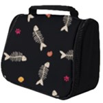 Pattern Design Seamless Fishbone Full Print Travel Pouch (Big)