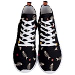 Pattern Design Seamless Fishbone Men s Lightweight High Top Sneakers