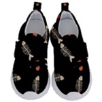 Pattern Design Seamless Fishbone Kids  Velcro No Lace Shoes