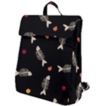 Pattern Design Seamless Fishbone Flap Top Backpack