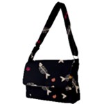 Pattern Design Seamless Fishbone Full Print Messenger Bag (S)