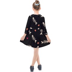 Kids  Quarter Sleeve Shirt Dress 