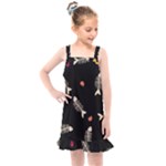 Pattern Design Seamless Fishbone Kids  Overall Dress
