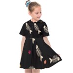 Pattern Design Seamless Fishbone Kids  Sailor Dress