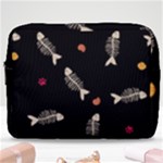 Pattern Design Seamless Fishbone Make Up Pouch (Large)