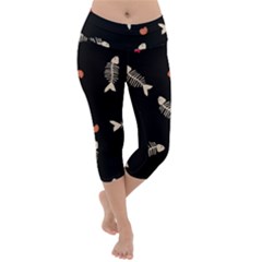 Lightweight Velour Capri Yoga Leggings 