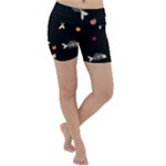 Pattern Design Seamless Fishbone Lightweight Velour Yoga Shorts