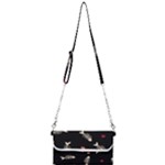 Pattern Design Seamless Fishbone Mini Crossbody Handbag