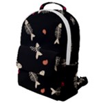 Pattern Design Seamless Fishbone Flap Pocket Backpack (Small)