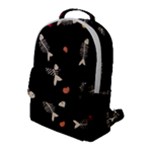 Pattern Design Seamless Fishbone Flap Pocket Backpack (Large)
