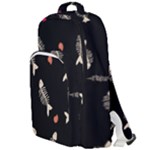Pattern Design Seamless Fishbone Double Compartment Backpack