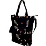 Pattern Design Seamless Fishbone Shoulder Tote Bag