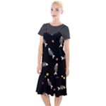 Pattern Design Seamless Fishbone Camis Fishtail Dress