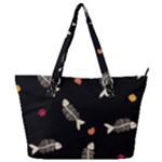 Pattern Design Seamless Fishbone Full Print Shoulder Bag