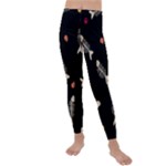 Pattern Design Seamless Fishbone Kids  Lightweight Velour Leggings