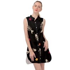 Sleeveless Shirt Dress 