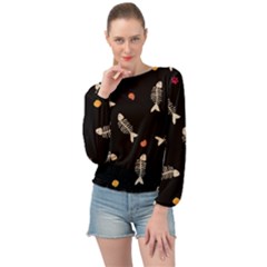 Banded Bottom Chiffon Top 