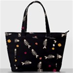Pattern Design Seamless Fishbone Back Pocket Shoulder Bag 