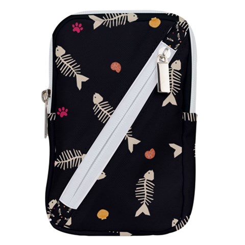 Pattern Design Seamless Fishbone Belt Pouch Bag (Large) from ArtsNow.com