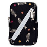 Pattern Design Seamless Fishbone Belt Pouch Bag (Large)