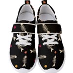 Pattern Design Seamless Fishbone Men s Velcro Strap Shoes