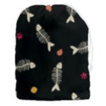Pattern Design Seamless Fishbone Drawstring Pouch (3XL)