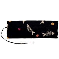 Pattern Design Seamless Fishbone Roll Up Canvas Pencil Holder (M) from ArtsNow.com