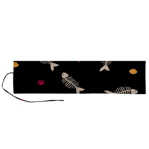 Pattern Design Seamless Fishbone Roll Up Canvas Pencil Holder (L) from ArtsNow.com