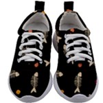 Pattern Design Seamless Fishbone Kids Athletic Shoes