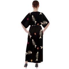 V-Neck Boho Style Maxi Dress 
