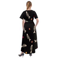 Front Wrap High Low Dress 