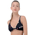 Pattern Design Seamless Fishbone Knot Up Bikini Top