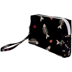 Pattern Design Seamless Fishbone Wristlet Pouch Bag (Small) from ArtsNow.com