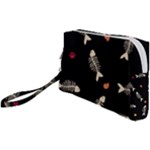 Pattern Design Seamless Fishbone Wristlet Pouch Bag (Small)